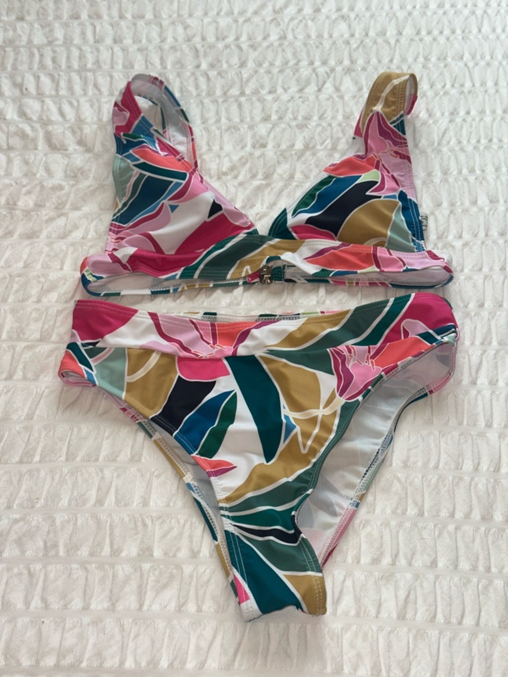 SHEIN Colorful Floral Print Bikini Swimsuit